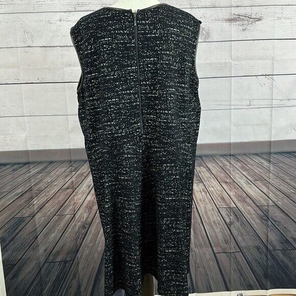 Nic Zoe Dress Womens 2X XXL Black Midi Career Office Knit Zip Capsule - Picture 5 of 11